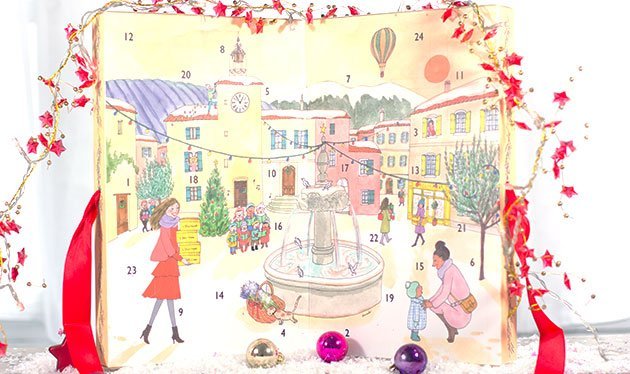 L'Occitane en Provence Calendrier de l'Avent dessiné par Kanako
