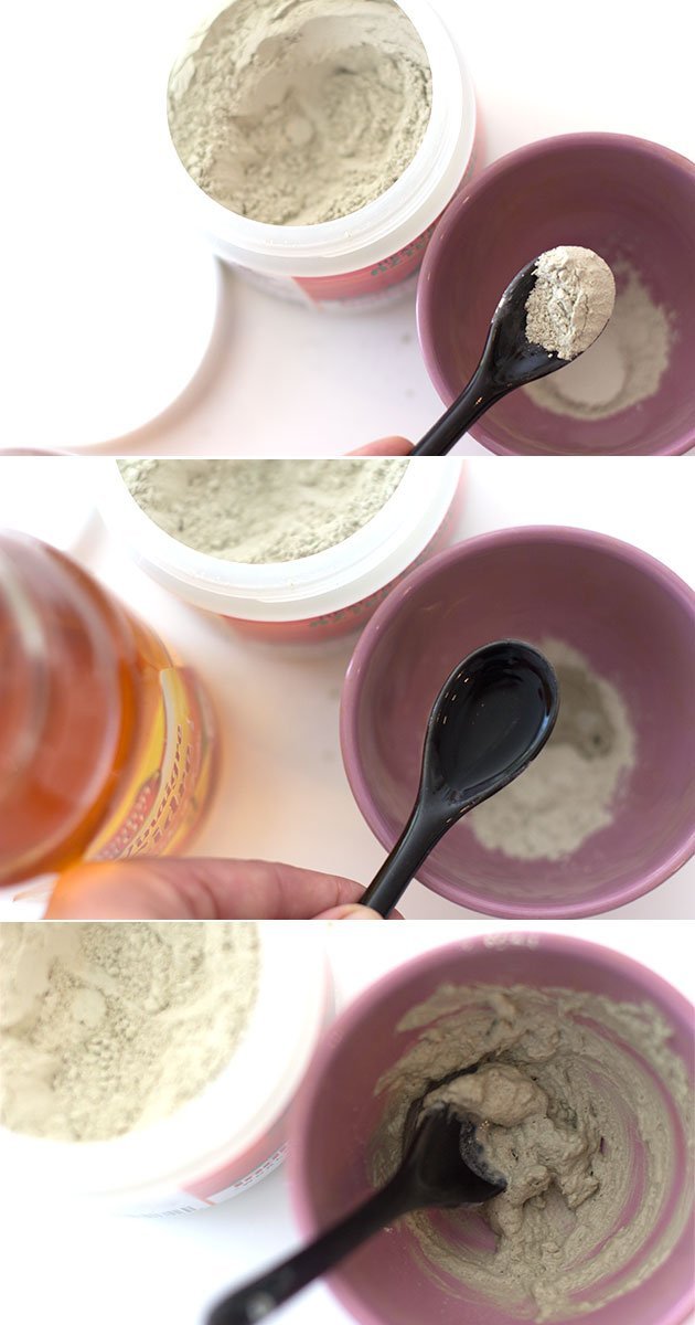 préparation de masque à l'argile Indian healing Clay