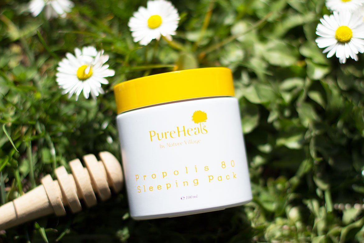 Pot sur herbe de Sleeping Pack Pure Heals - Propolis