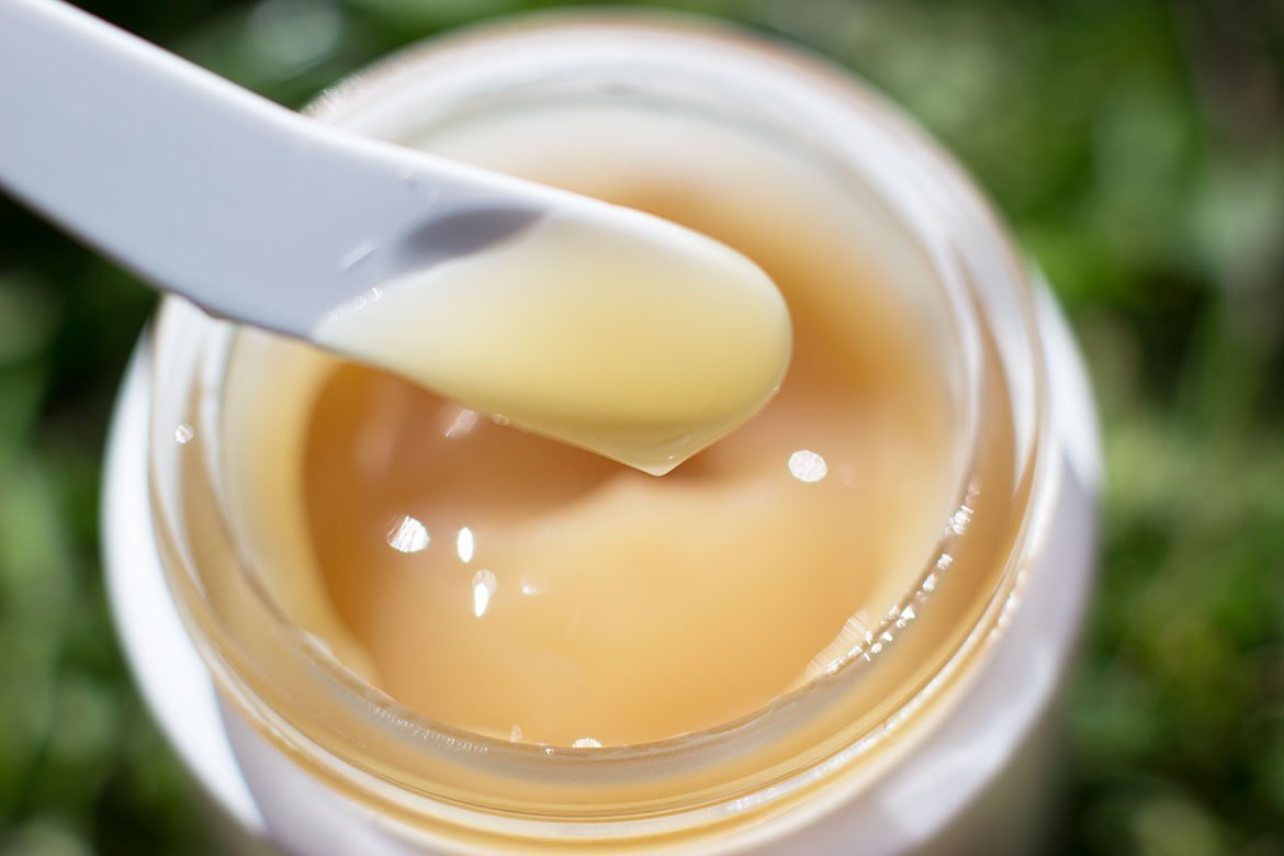 texture du produit Pure Heals Propolis Sleeping Pack