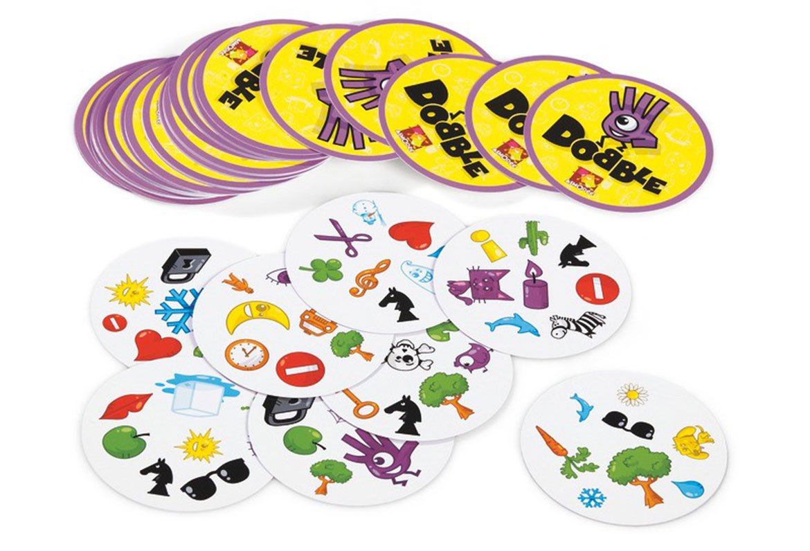 cartes du jeu Dobble jeu de société d'observation et de rapidité
