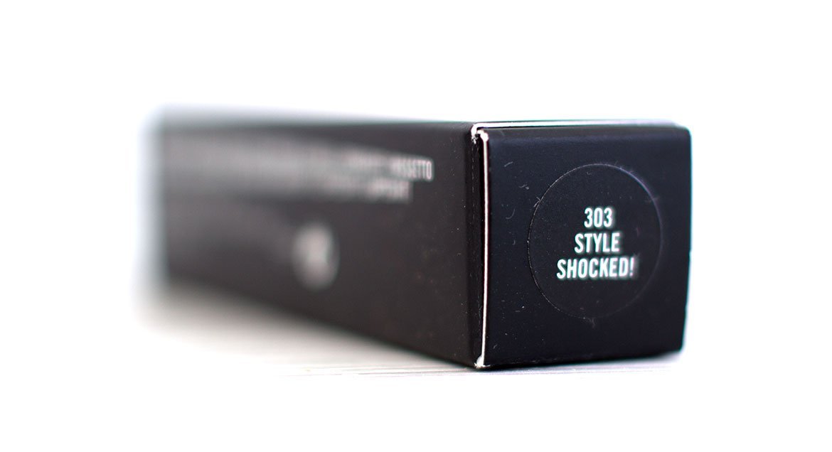 Emballage carton du Powder Kiss Lipstick MAC 303 Style Shocked !