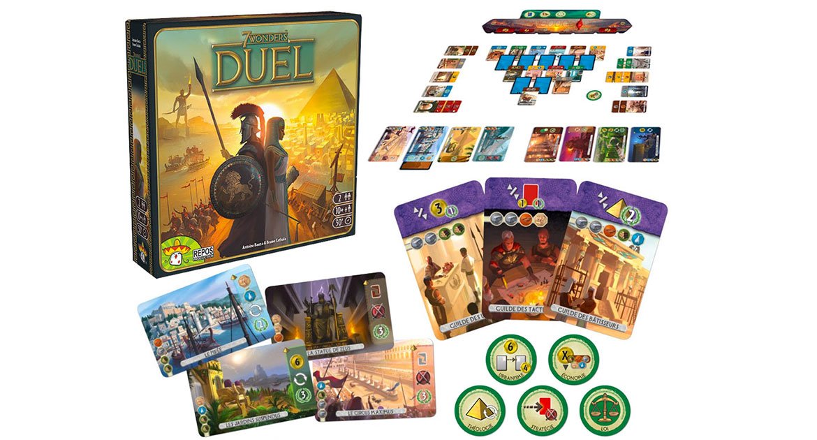 7 Wonders Duel jeu de société pour 2 joueurs
