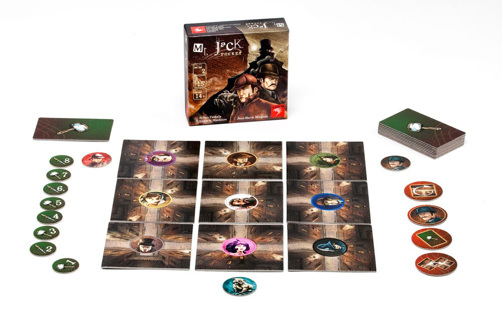 Mr Jack Pocket contenu de la boîte de jeu