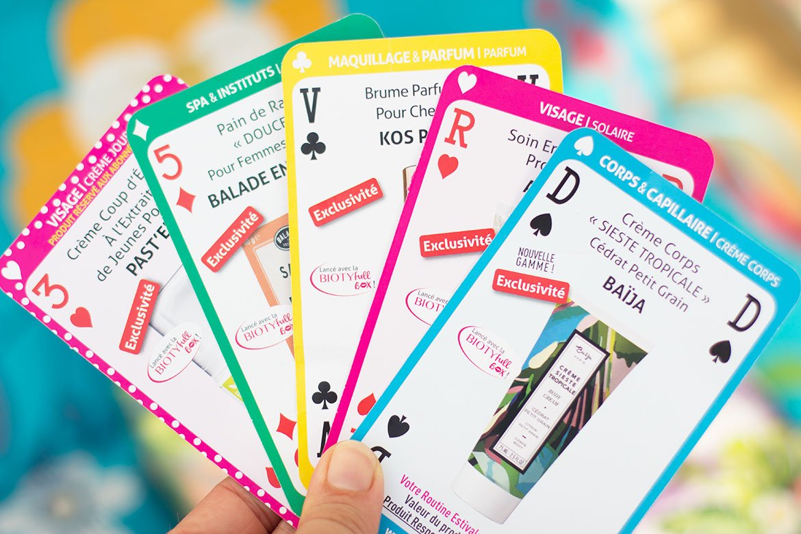 Cartes Produits Biotyfull Box Juin 2019