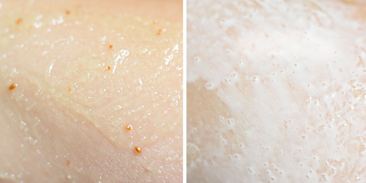 Sieste Tropicale Gommage Texture sur peau