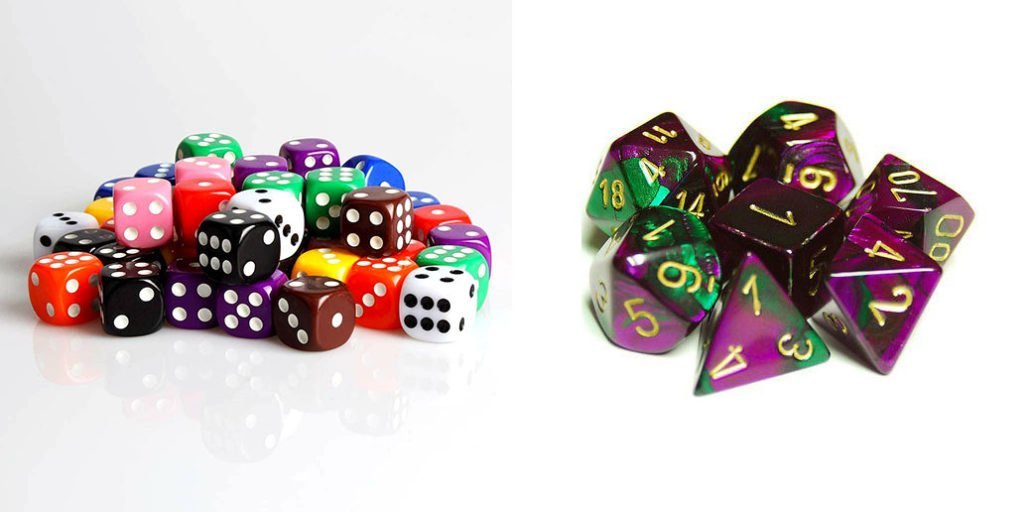 Idées cadeaux joueurs: dés